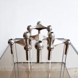 Candlesticks modular S22 by Caesar Stoffi & Fritz Nagel for BMF 1970 s, Set of 4
