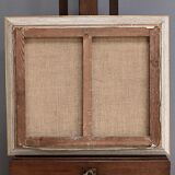 Painting "Boat at Low Tide", signed J-P. Guinegault – 2nd part of the 20th century