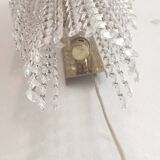 Pair of crystal appliques. France, 1970s.