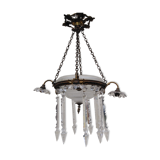 Art deco crystal hanging