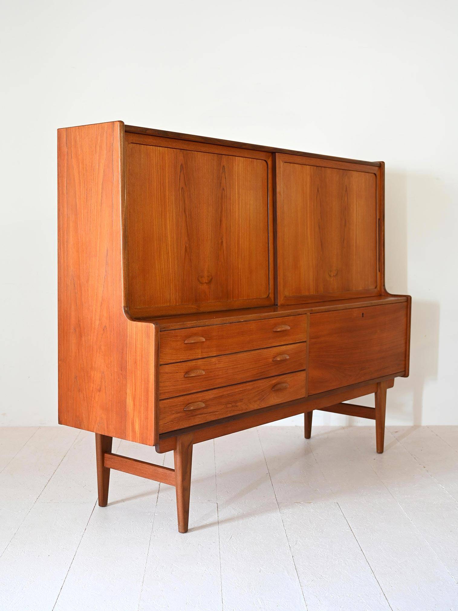 1960s Scandinavian Teak Sideboard Cabinet