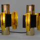 Pair of wall sconces by Claus Bolby for CEBO industries. Denmark 1960s
