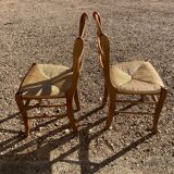 Pair of mulched chairs