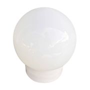 Industrial wall lamp, white, glass, FOTON, Poland, 1960s.