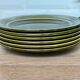 Set of 6 dessert plates in earthenware of St Amand
