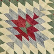 Tapis Kilim moderne rouge doux 5x7, 156x224 cm