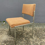 Set of 4 chromed metal chairs
