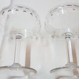 Set of 4 glasses cut Crystal
