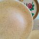 6 small dessert plates in vintage Chantilly Longchamp sandstone