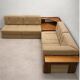 Corner sofa from the 60s-70s by Dřevotvar, mid-century Czech design.