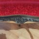 Antique Louis XV style red velvet settee