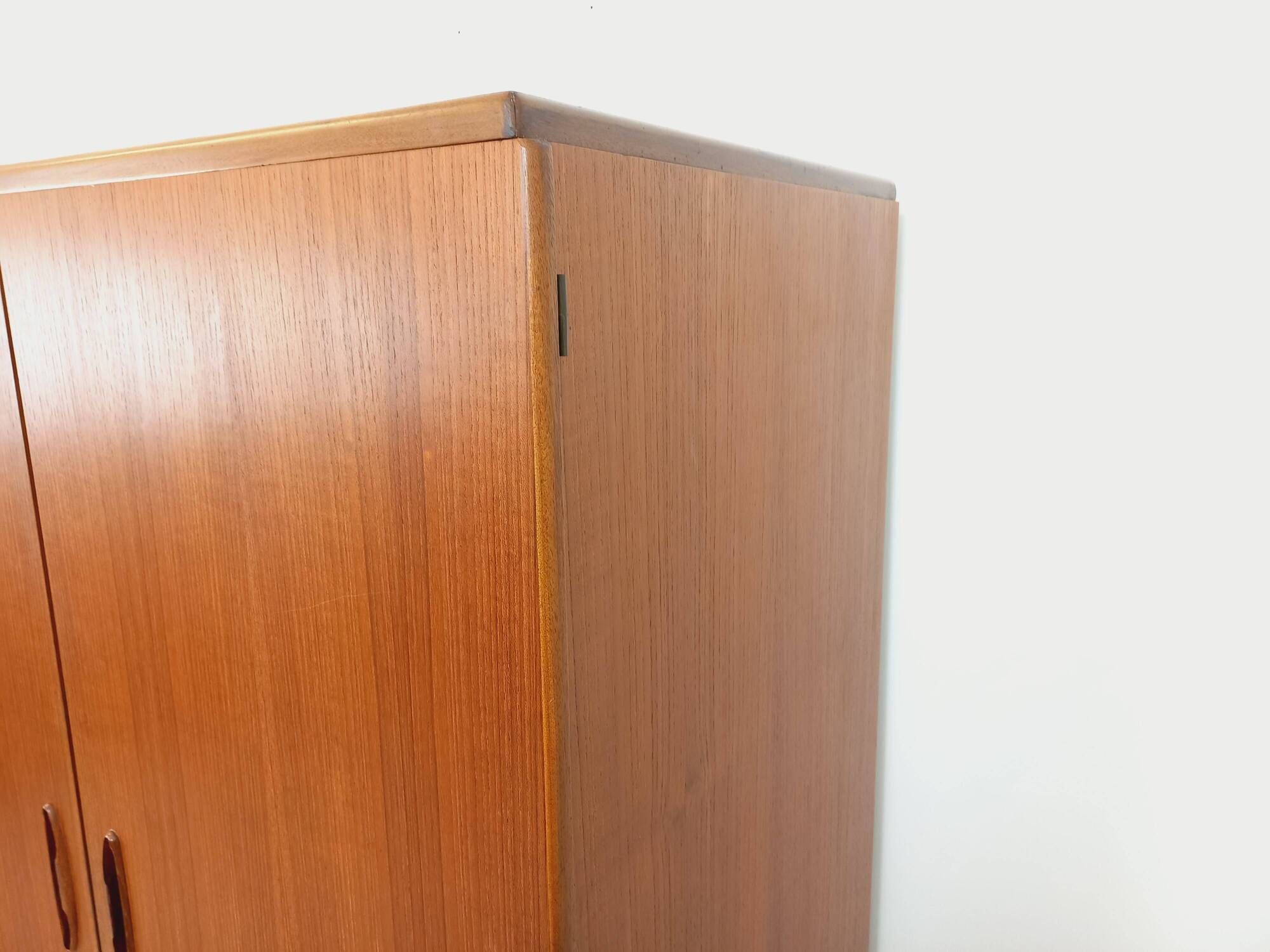 Vintage Scandinavian teak wardrobe from the 1960s.
