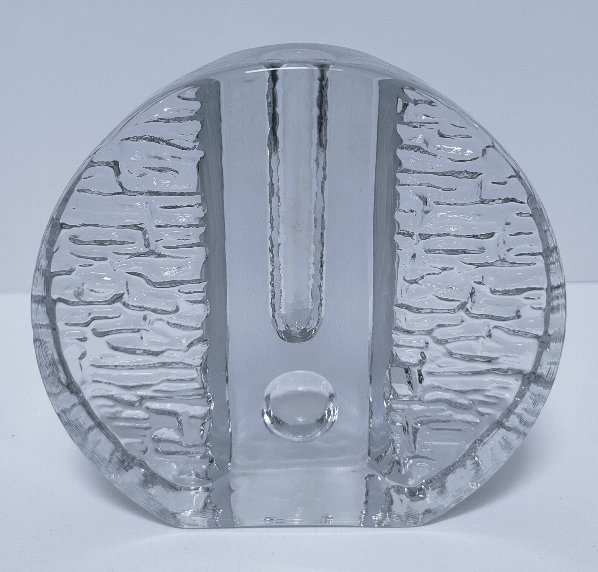 vase verre design walther pukerberg glasbruk années 70