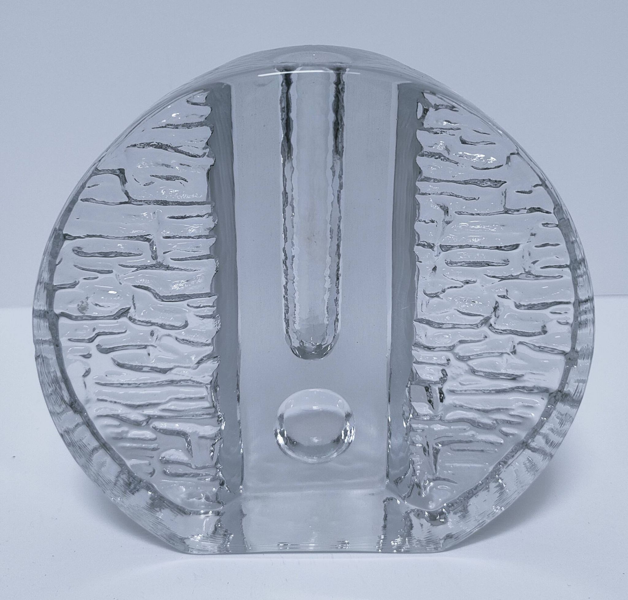 glass vase design Walther Pukerberg glassworks 1970s