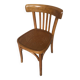 Old BAUMANN Style Bistro Chair Light Bent Wood Vintage #A595