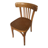 Old BAUMANN Style Bistro Chair Light Bent Wood Vintage #A595