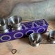 4 coquetiers vintage acier inoxydable - emballage d’origine