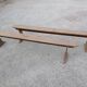 Pair of oak benches 250cm