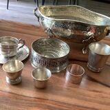 Lot silver metal objects