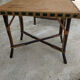 Old rattan armchair