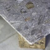 Table basse en travertin terrazzo, 1970