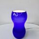 Lampe de table vintage 90's ikea design kvintant verre bleu