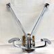 Vintage Modernista wall coat hanger 60 solid brass chrome plated