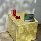 Ceramic cube coffee table