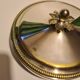 Boîte métal argenté iris silverplate italy a1000