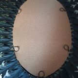 Vintage golden sun mirror