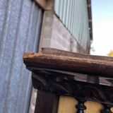 Breton bonnet cupboard in solid oak with 1 door and 1 drawer.