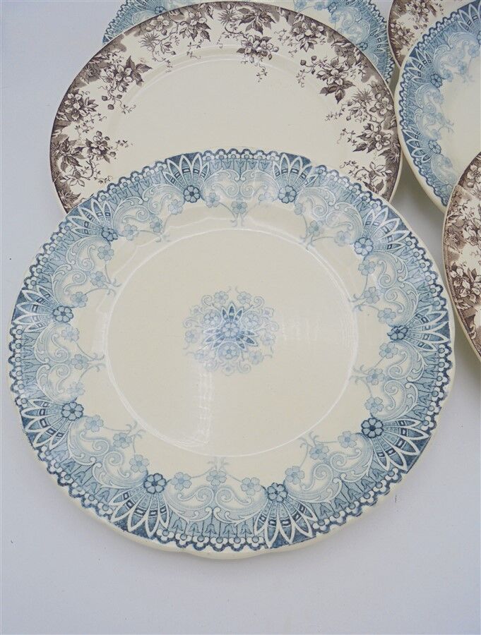 X 6 dessert plates