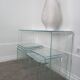 Console glass Akante and nesting side tables