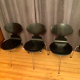 A set of five chairs Early model 3100 by Arne Jacobsen, Fritz Hansen, Denmark, 1963