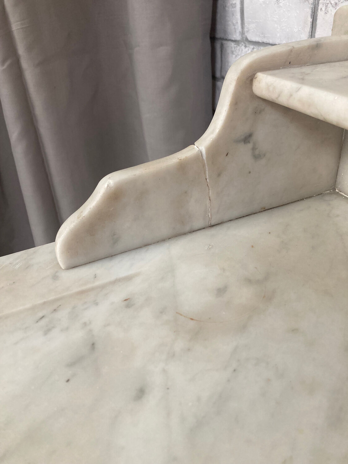 Antique marble toilet table