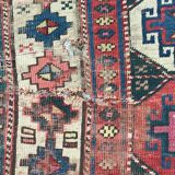 Tapis ancien caucasien kazak couloir 102x274 cm