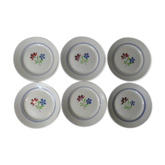 Luneville 6 assiettes plates