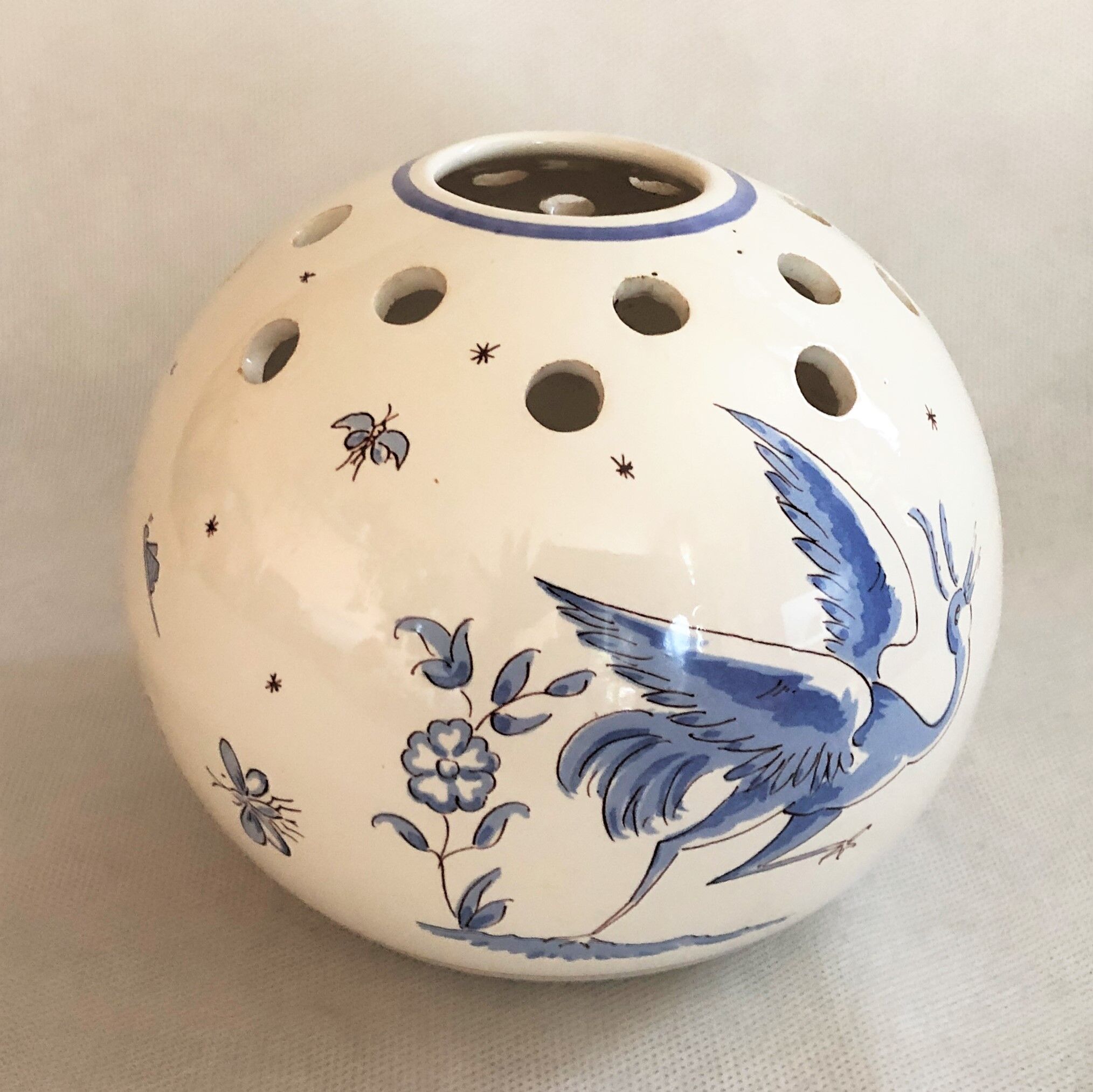 Artisanal bouquet vase "vieux moustiers"