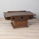 Vintage 60s coffee table with storage unit Italian design