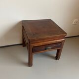 Old chinese olmen wooden cabinet with drawer