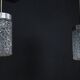 Pair of Italian Pendant Lights in Glass and Polished Aluminum, 1970s