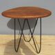 Tripod coffee table base pin