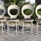 Chaise baumann mouette blanche skaï noir