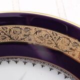 Assiette de collection en Porcelaine de Limoges bleu de four
