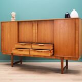 Buffet haut en teck, design danois, années 1960, production : Danemark