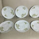 Service of six Limoges porcelain oyster plates