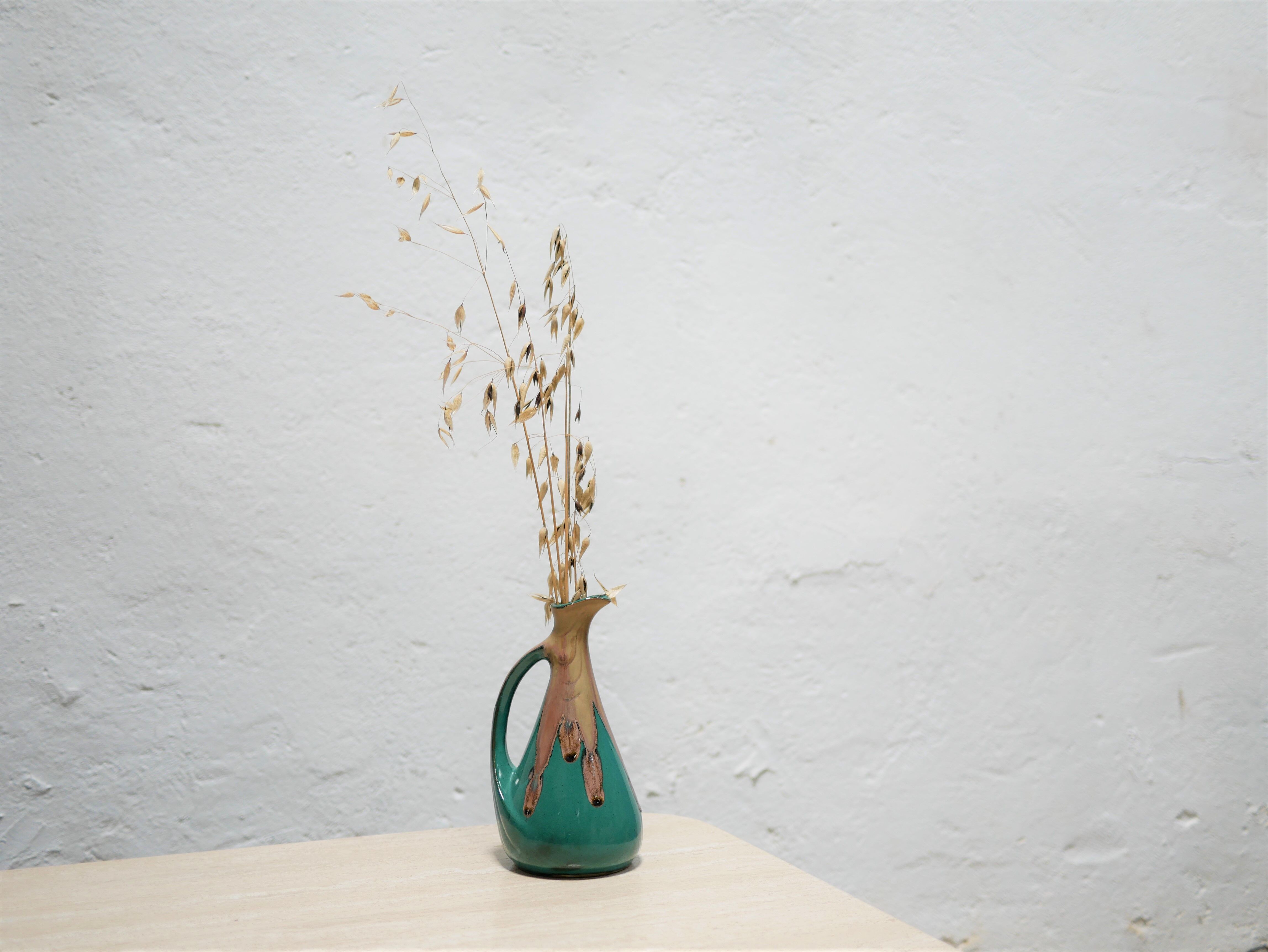 Vintage ceramic liquor decanter by the Denbac manufacture