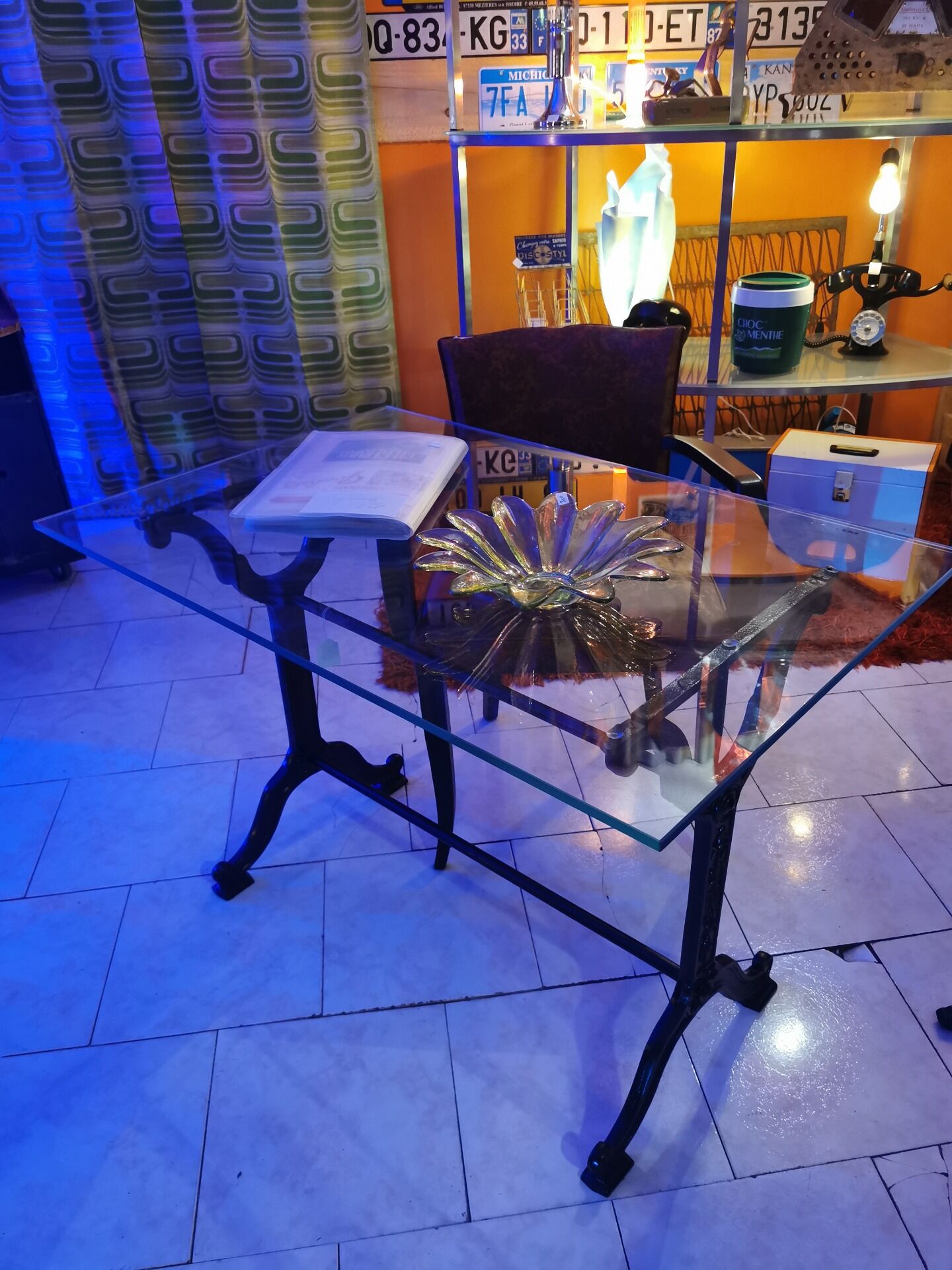 Table foot bistro tray glass 12mm