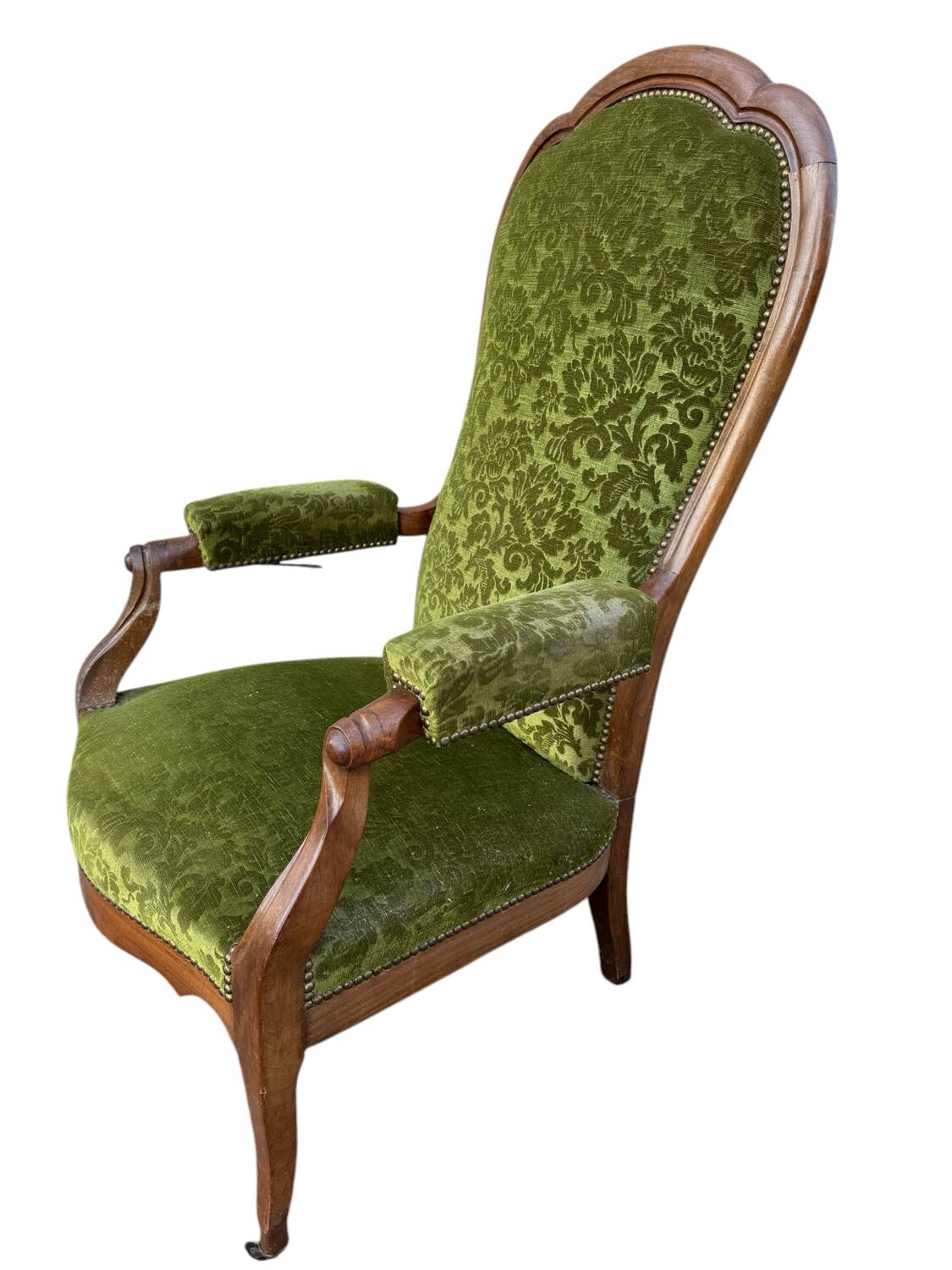 19's voltaire rack and pinion armchair