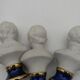 Bustes enfants en biscuit .Capodimonte. 9 cm .